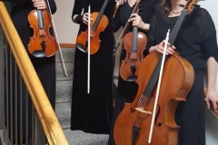 Carola Bachmann (Violine 1), Susanne Knappe (Violine 2), Gabriele Kröhnert (Viola) und Sandra Bohrig (Violoncello)